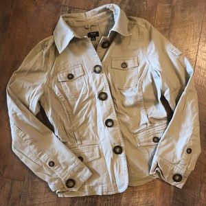 Mossimo Jacket Size Small Khaki Color